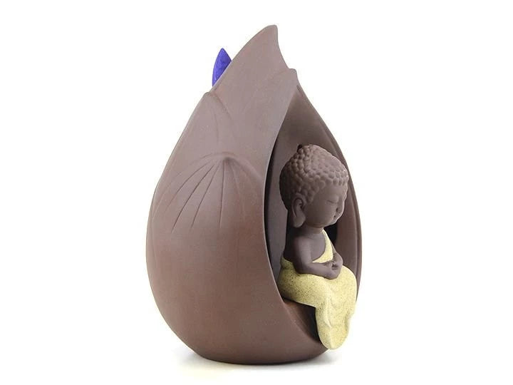 Porta Conos Niño Buda c/led 17 cm