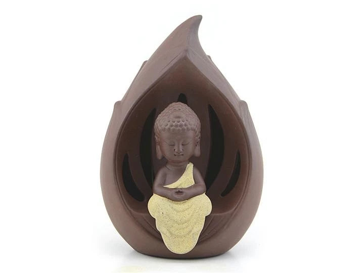 Porta Conos Niño Buda c/led 17 cm
