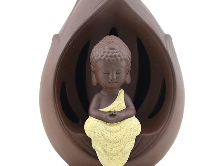 Porta Conos Niño Buda c/led 17 cm